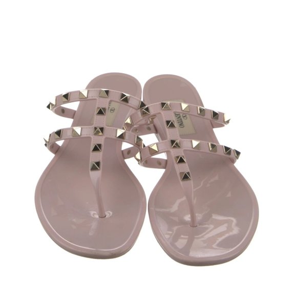 Valentino Garavani Shoes - VALENTINO Rubber Studded Accents Slides